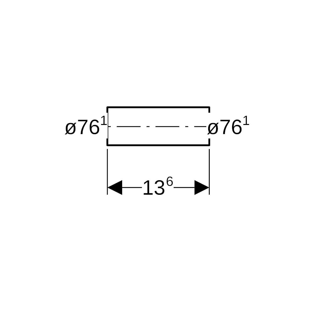 Geberit Mapress Edelstahl Rohrnippel Außendurchmesser 76,1mm... GEBERIT-32057 4024723320579 (Abb. 6)