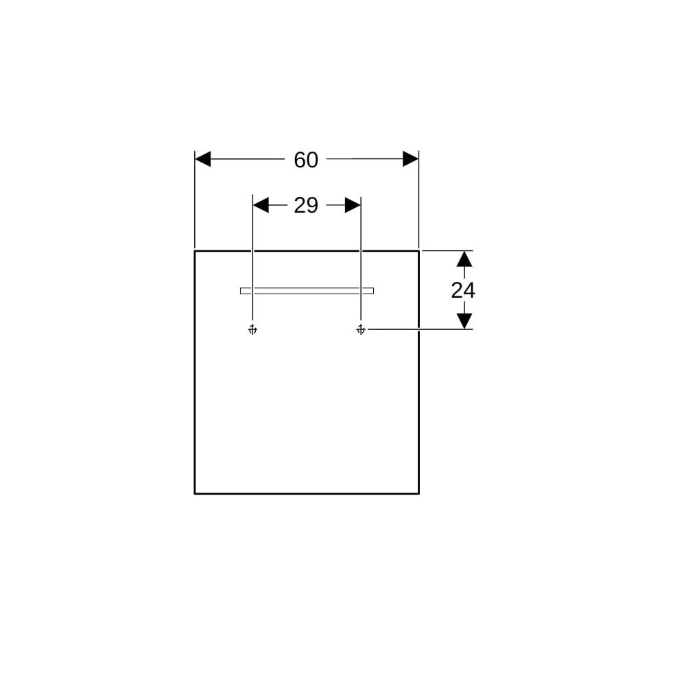 Geberit Renova Compact Lichtspiegel, Breite 60cm, Höhe 65cm, Aluminium eloxiert... GEBERIT-862360000 4022009329759 (Abb. 9)