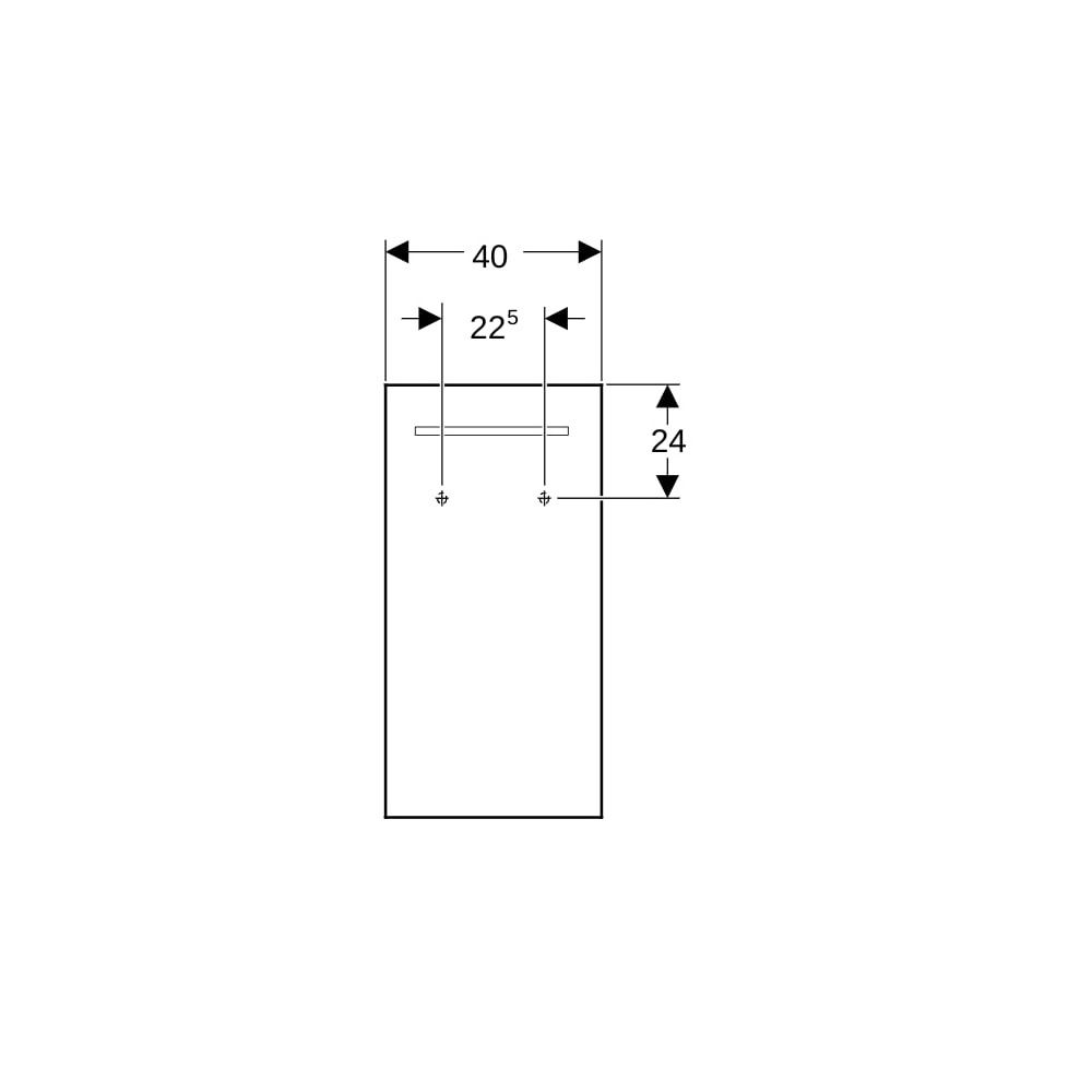 Geberit Renova Compact Lichtspiegel, Breite 40cm, Höhe 80cm, Aluminium eloxiert... GEBERIT-Y862340000 4022009329735 (Abb. 9)