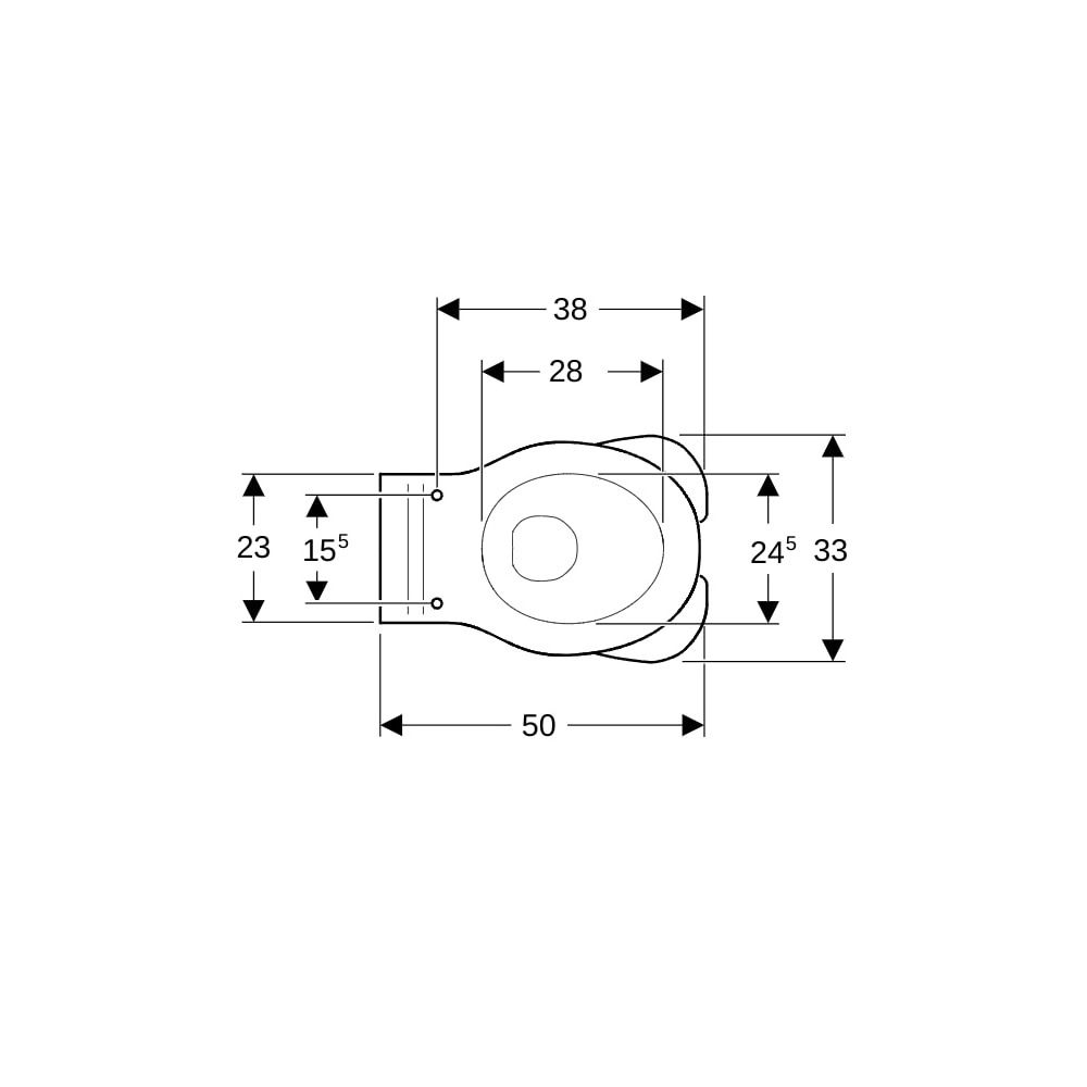 Geberit Bambini Stand-WC für Kinder, Tiefspüler, Löwentatzendesign, für WC-Sitz Tief... GEBERIT-212000000 4022009021981 (Abb. 7)