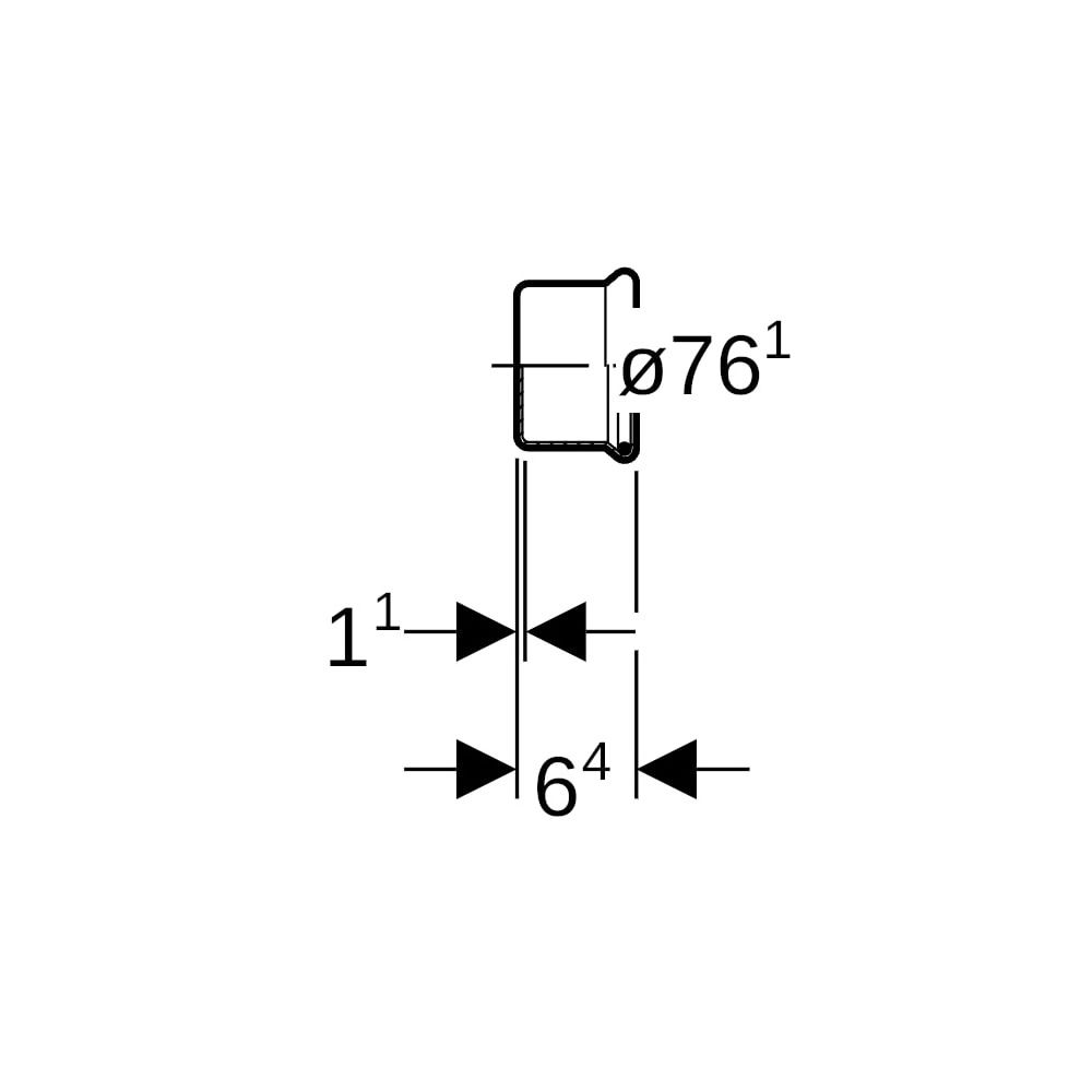 Geberit Mapress Kupfer Kappe Außendurchmesser 76,1mm... GEBERIT-60240 4024723602408 (Abb. 5)