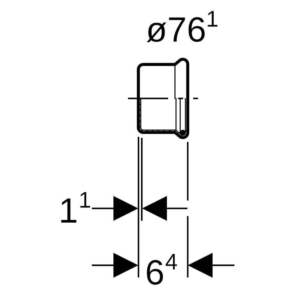 Geberit Mapress Kupfer Kappe, DN 65, 76,1mm, Kupfer, 60240... GEBERIT-60240 4024723602408 (Abb. 8)