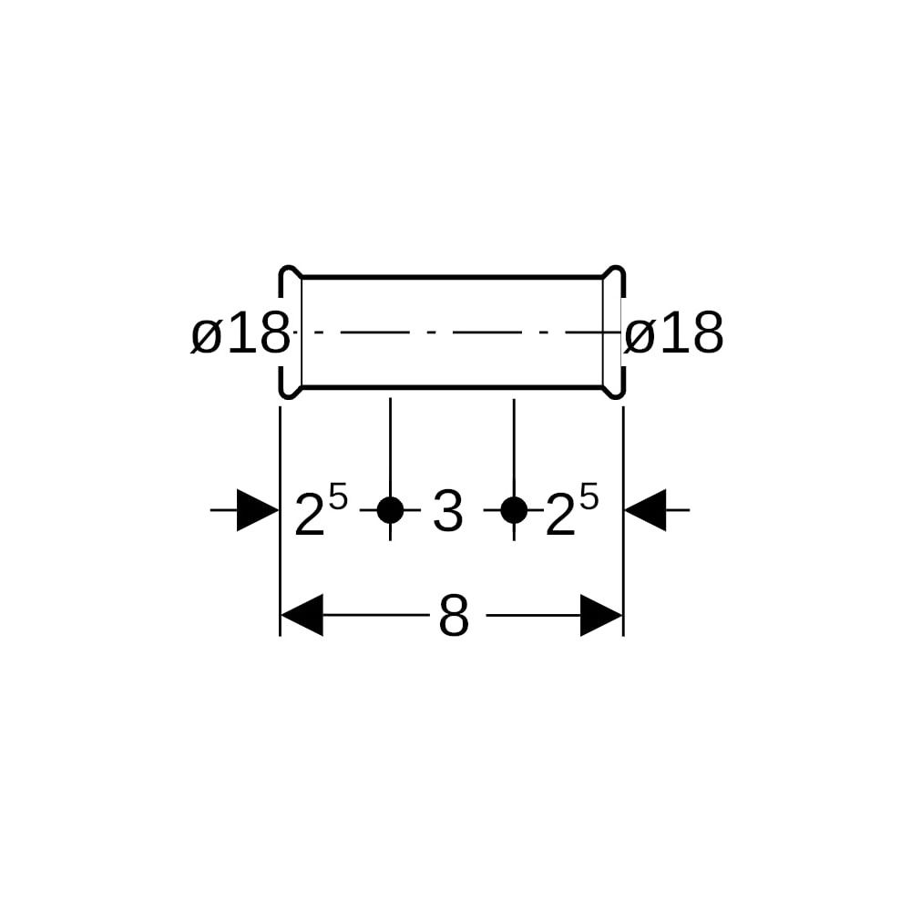 Geberit Mapress Edelstahl Schiebemuffe Außendurchmesser 18mm... GEBERIT-32103 4024723321033 (Abb. 5)