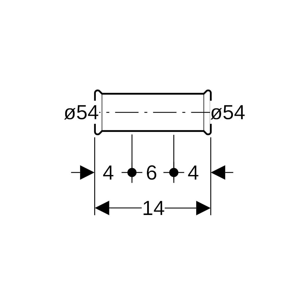 Geberit Mapress Edelstahl Schiebemuffe, Gas, d 54mm... GEBERIT-34114 4024723341147 (Abb. 5)