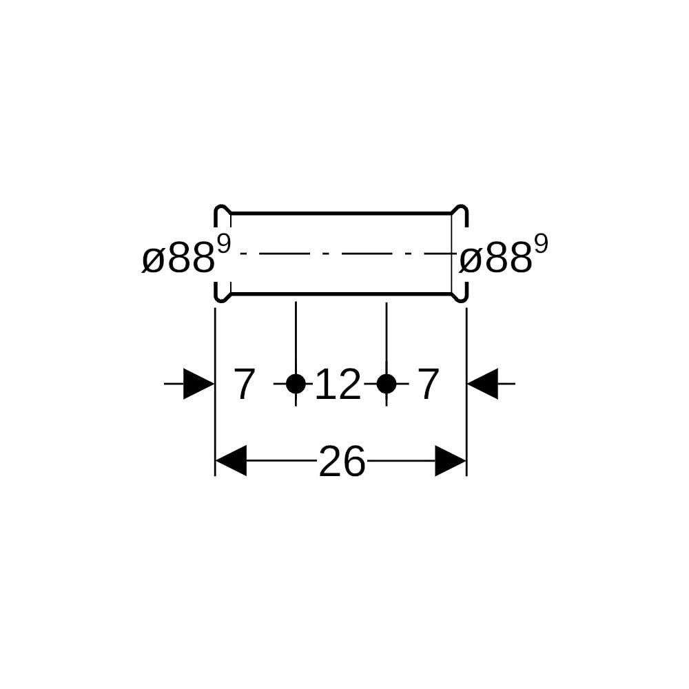 Geberit Mapress Edelstahl Schiebemuffe LABS-frei, d 88.9mm... GEBERIT-82110 4024723821106 (Abb. 5)