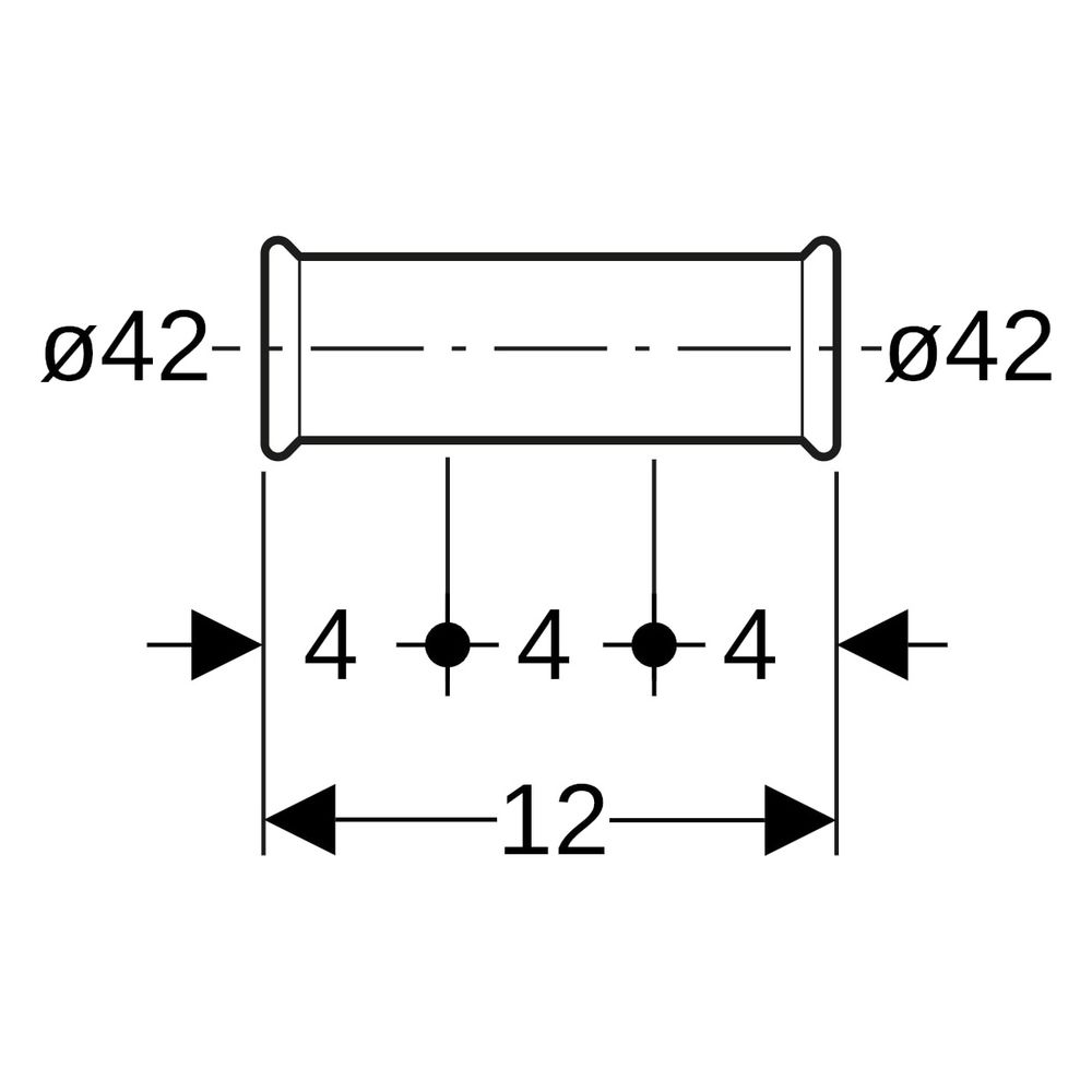 Geberit Schiebemuffe Mapress C-Stahl, DN 40, 42mm, Stahl, 22107... GEBERIT-22107 4024723221074 (Abb. 7)