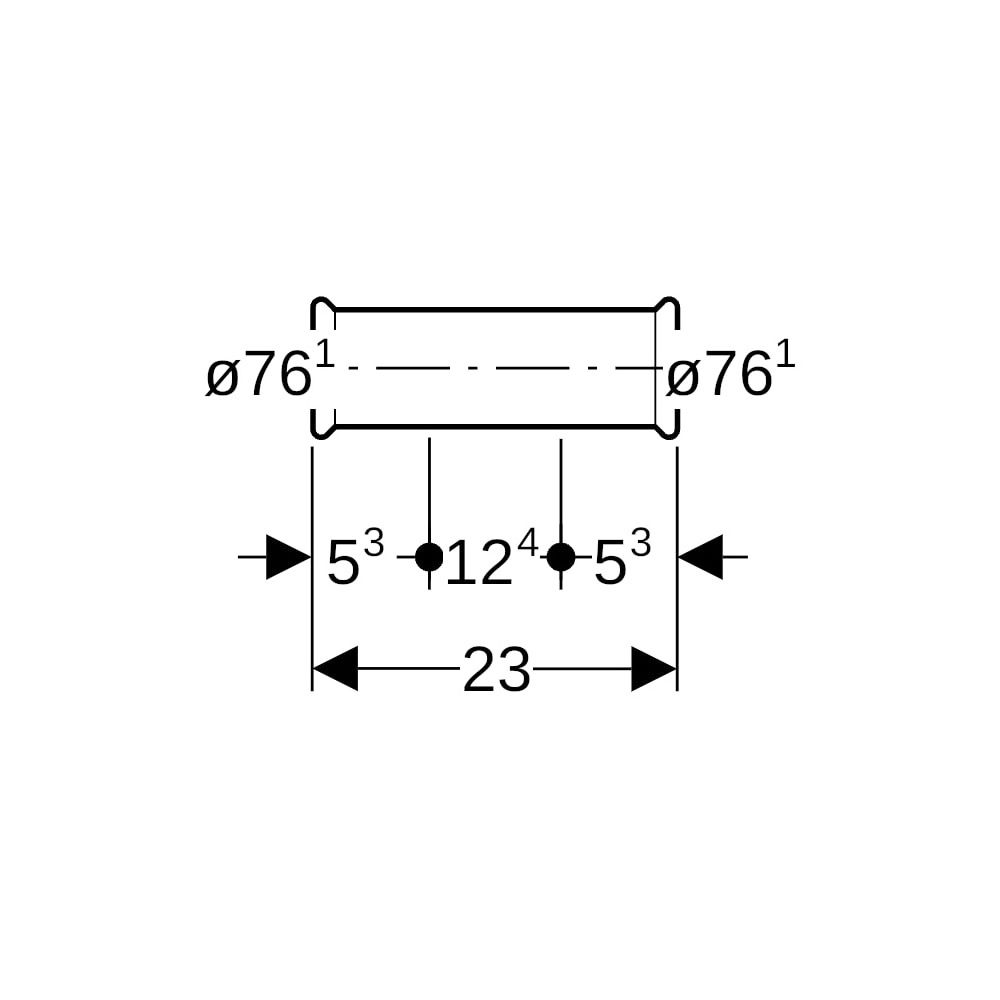 Geberit Mapress Kupfer Schiebemuffe d 76,1mm... GEBERIT-62111 4024723621119 (Abb. 5)