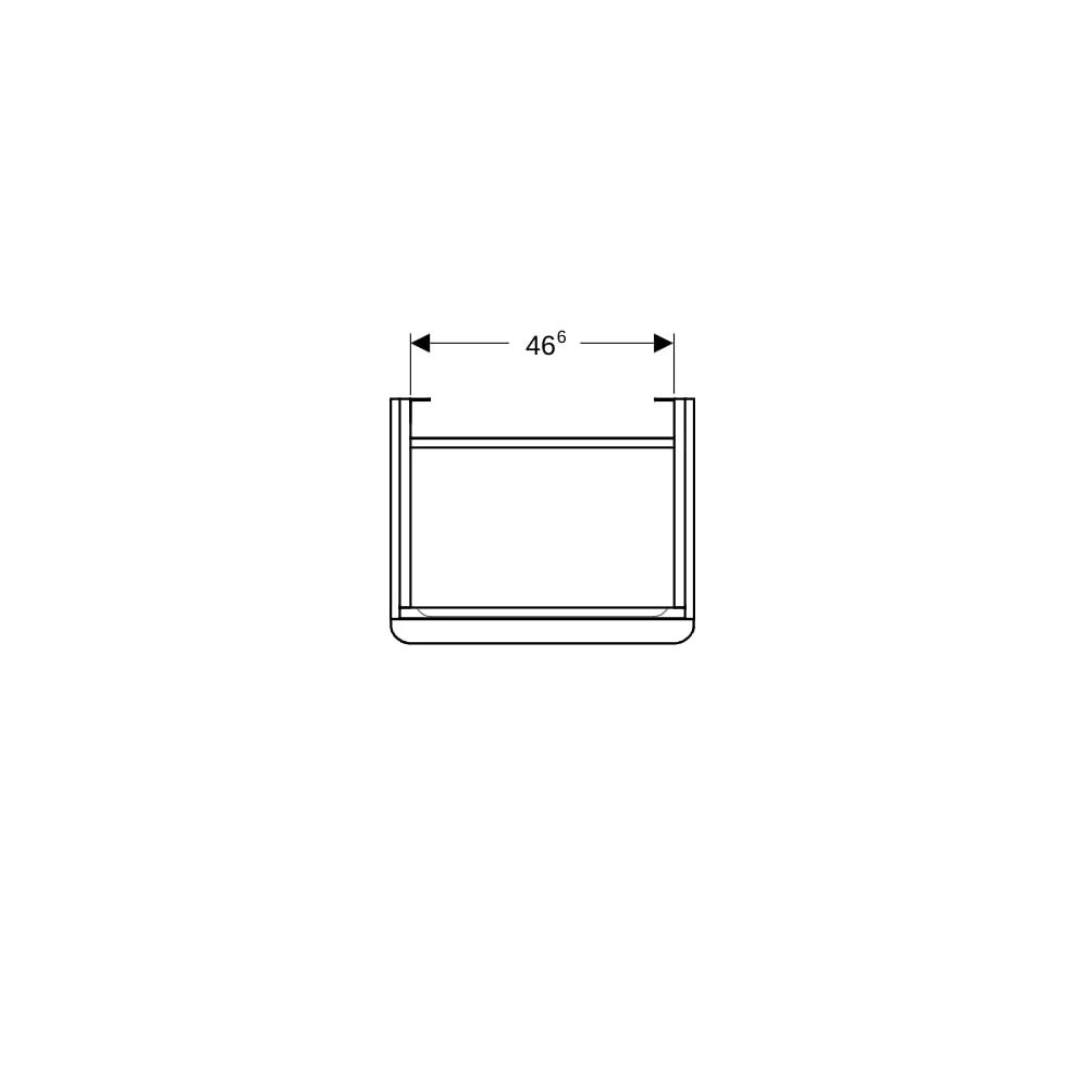 Geberit Smyle Square Unterschrank für Waschtisch, 1 Tür, Anschlag links, 53,6x61,7x4... GEBERIT-500366JK1 4025416433446 (Abb. 7)