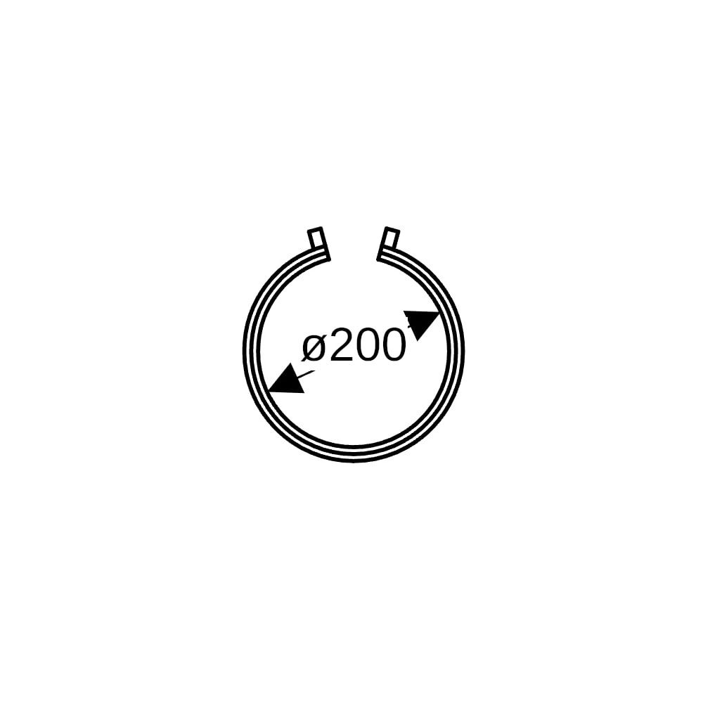 Geberit Elektroschweißband für Fixpunkt Außendurchmesser 200mm, d1 208mm... GEBERIT-370776161 4025416621867 (Abb. 6)