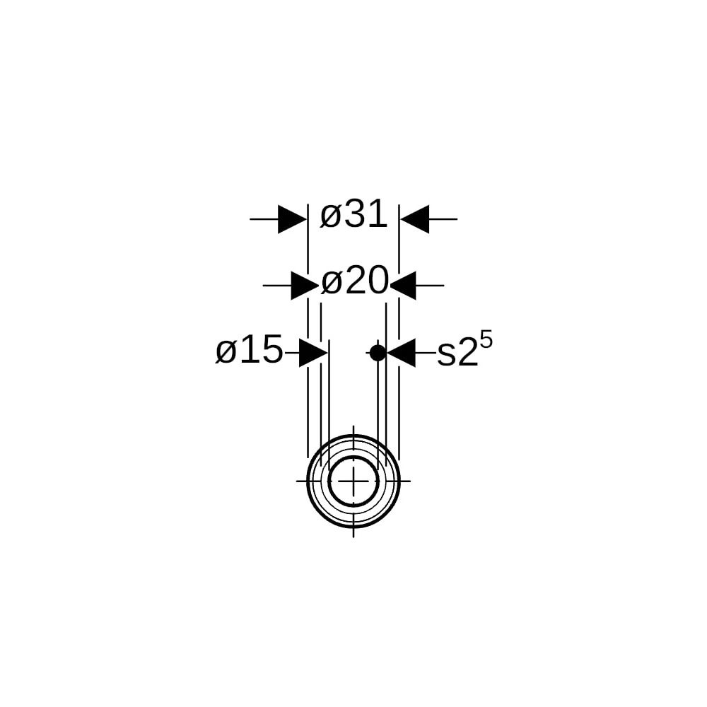 Geberit Mepla Systemrohr ML, in Schutzrohr, Rollenware Außendurchmesser 20mm, Länge ... GEBERIT-602131002 4025416108825 (Abb. 7)