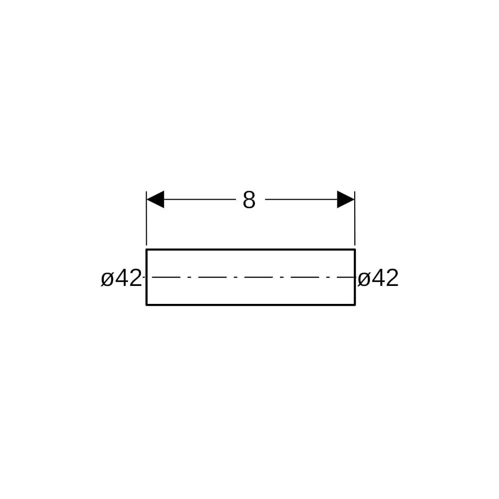 Geberit Mapress C-Stahl Rohrnippel außen verzinkt Außendurchmesser 42mm... GEBERIT-22055 4024723220558 (Abb. 6)