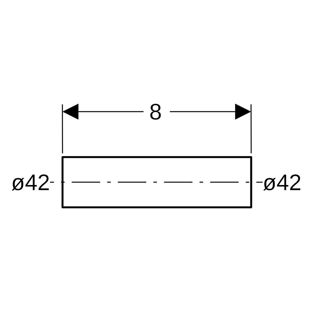 Geberit Mapress C-Stahl Rohrnippel außen verzinkt Außendurchmesser 42mm... GEBERIT-22055 4024723220558 (Abb. 9)