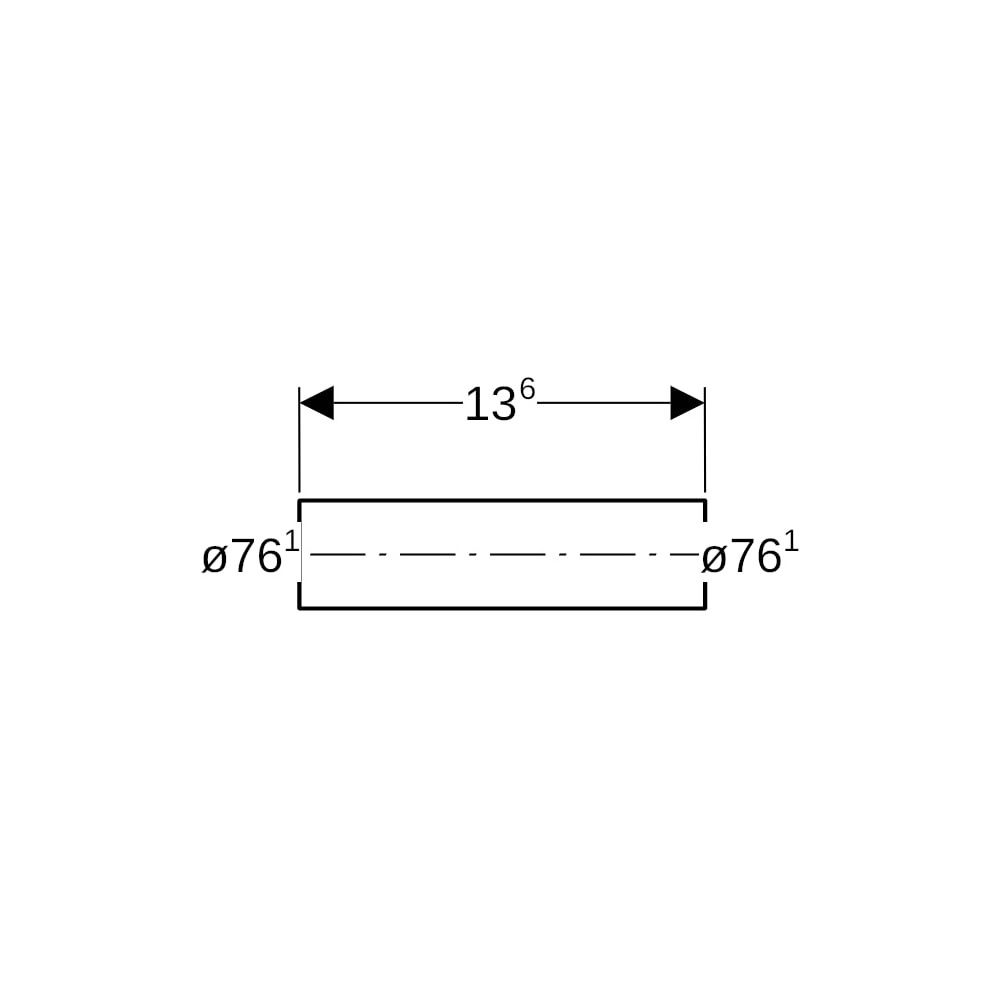 Geberit Mapress C-Stahl Rohrnippel außen verzinkt Außendurchmesser 76,1mm... GEBERIT-22057 4024723220572 (Abb. 6)