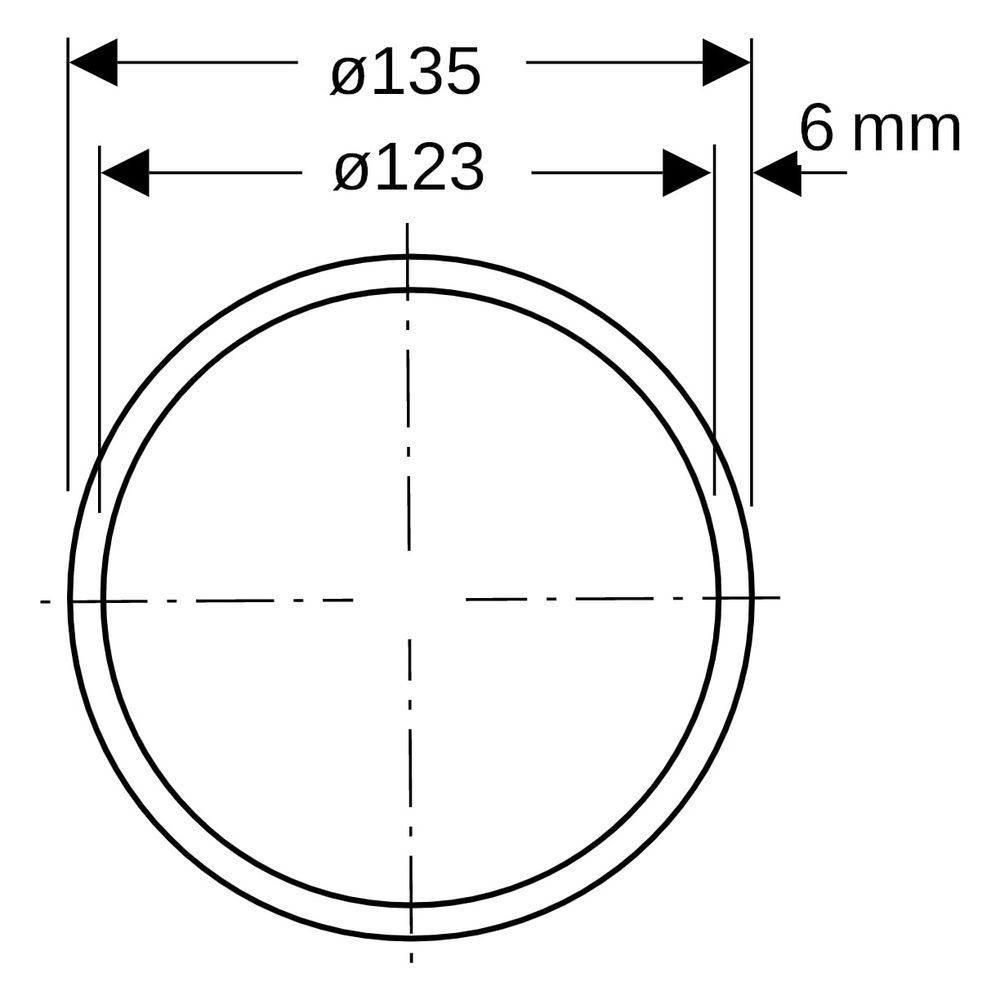 Geberit Silent-db20 Rohr, DN 125, 135x6mm, 3m, PE-S2, Schwarz, 312000141... GEBERIT-312000141 4025416152750 (Abb. 9)