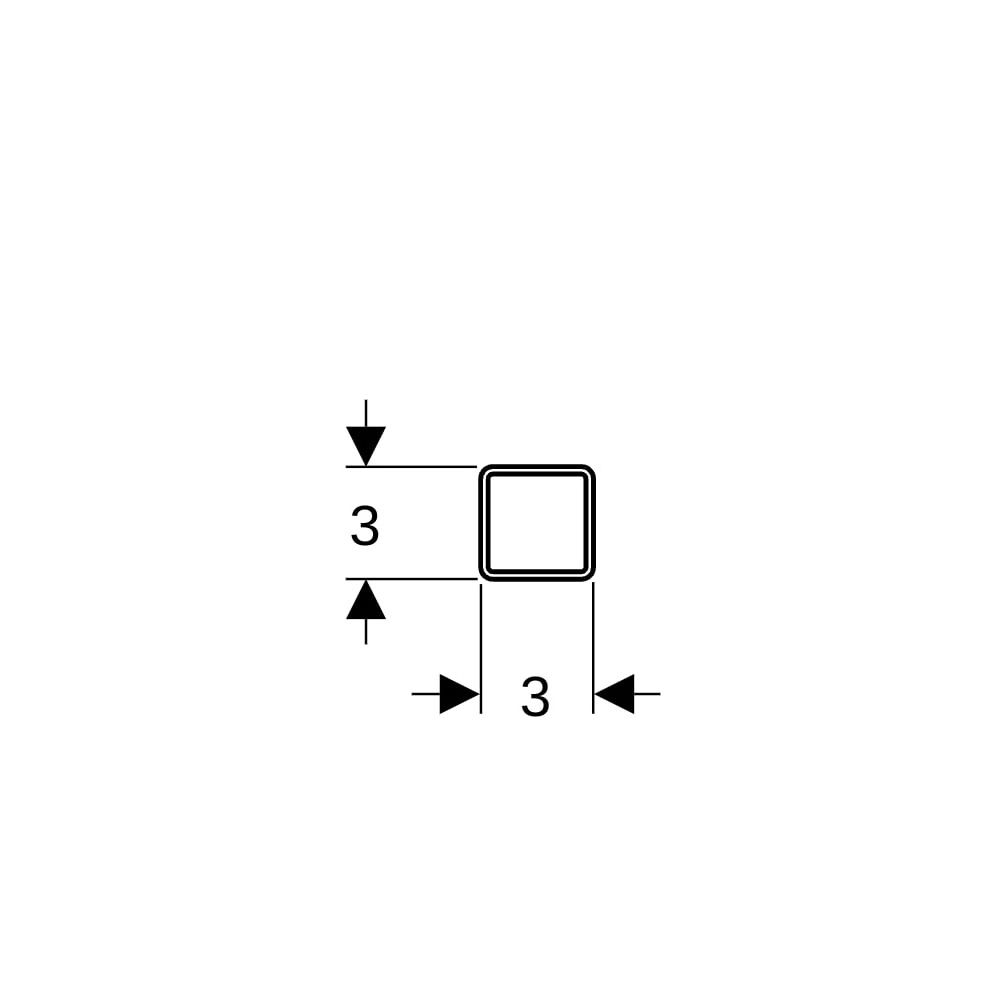 Geberit Pluvia Tragschiene 3x3cm, galvanisch verzinkt... GEBERIT-362863261 4025416024002 (Abb. 7)