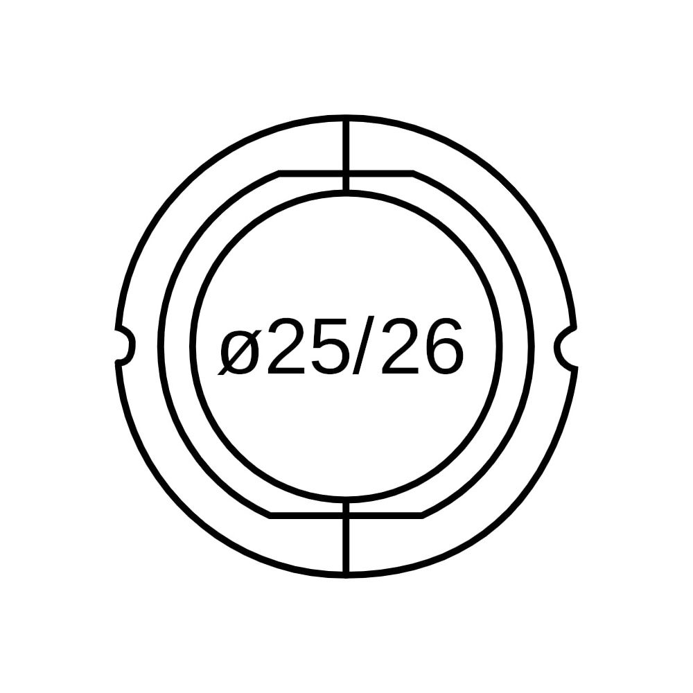 Geberit Rohrschelleneinlegeschale Mepla, di 25/26mm da 32mm, PP-C, 603702001... GEBERIT-603702001 4025416155560 (Abb. 8)