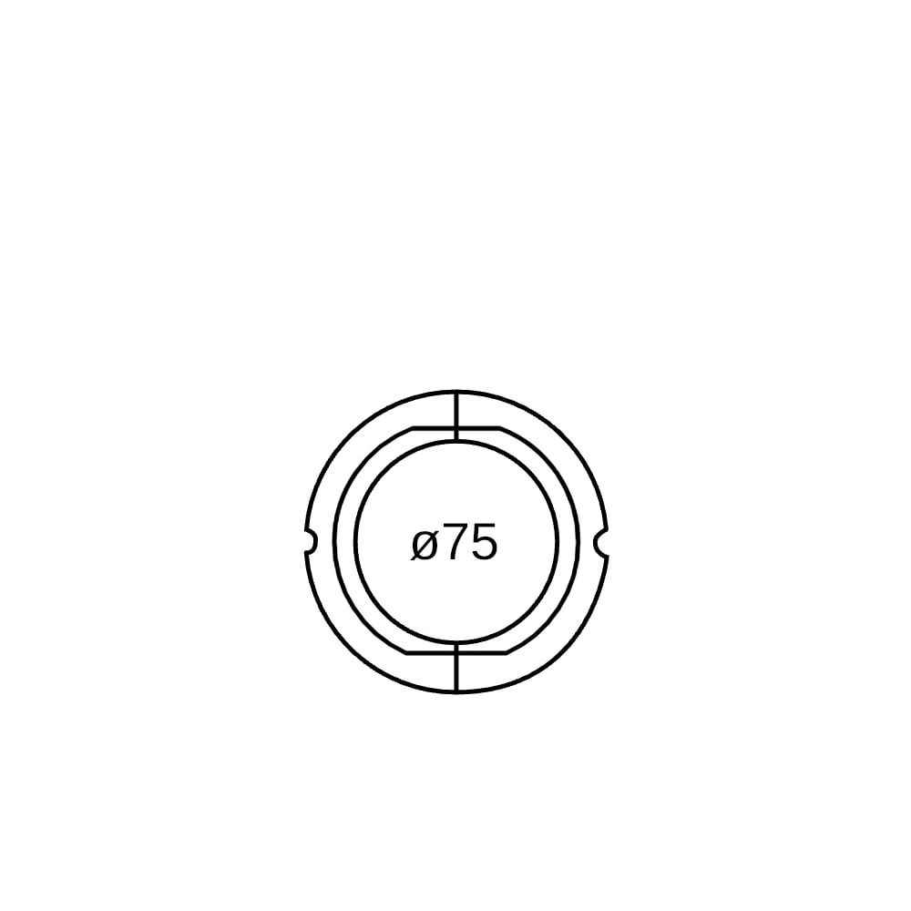 Geberit Rohrschelleneinlegeschale PP-C, di 75mm, da 90mm... GEBERIT-608702001 4025416809296 (Abb. 6)