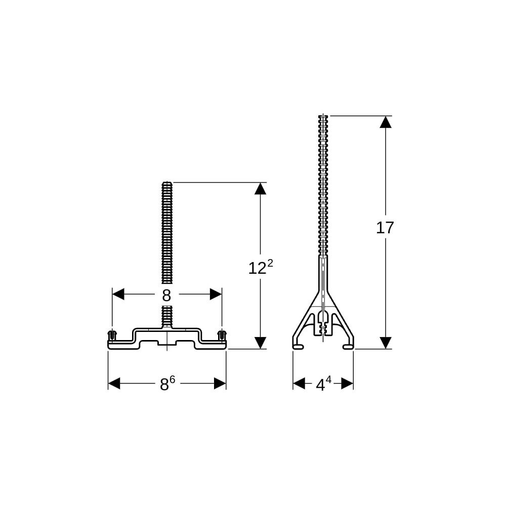 Geberit Verlängerungsset für Typ NUVO Unterputzspülkasten... GEBERIT-240087001 4025416035688 (Abb. 5)