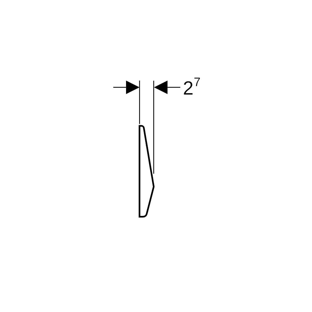 Geberit Twinline Abdeckplatte verschraubbar gebürstet... GEBERIT-115398001 4025416005407 (Abb. 7)