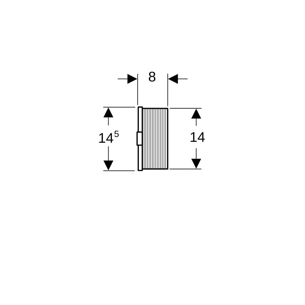 Geberit Bauschutz für Urinalsteuerung... GEBERIT-115832001 4025416085928 (Abb. 5)