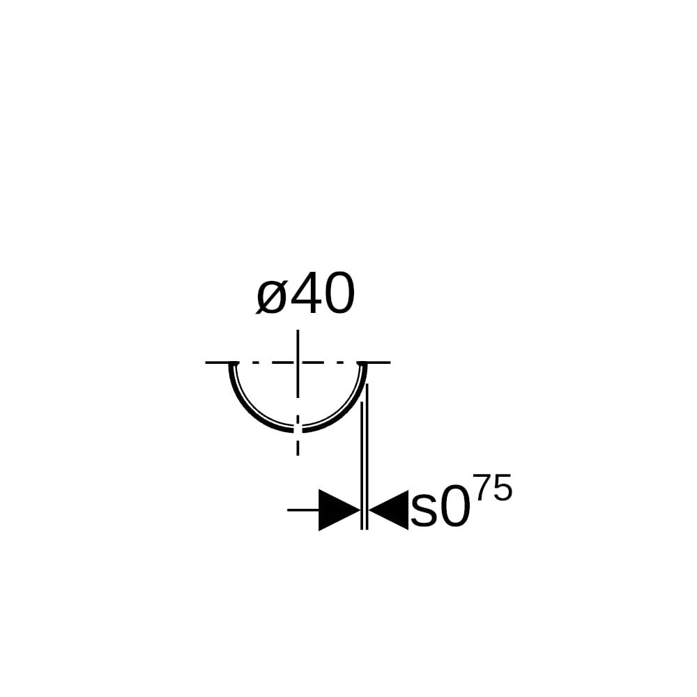 Geberit Tragschale verzinkt, lackiert DN 40... GEBERIT-360850001 4025416022299 (Abb. 7)