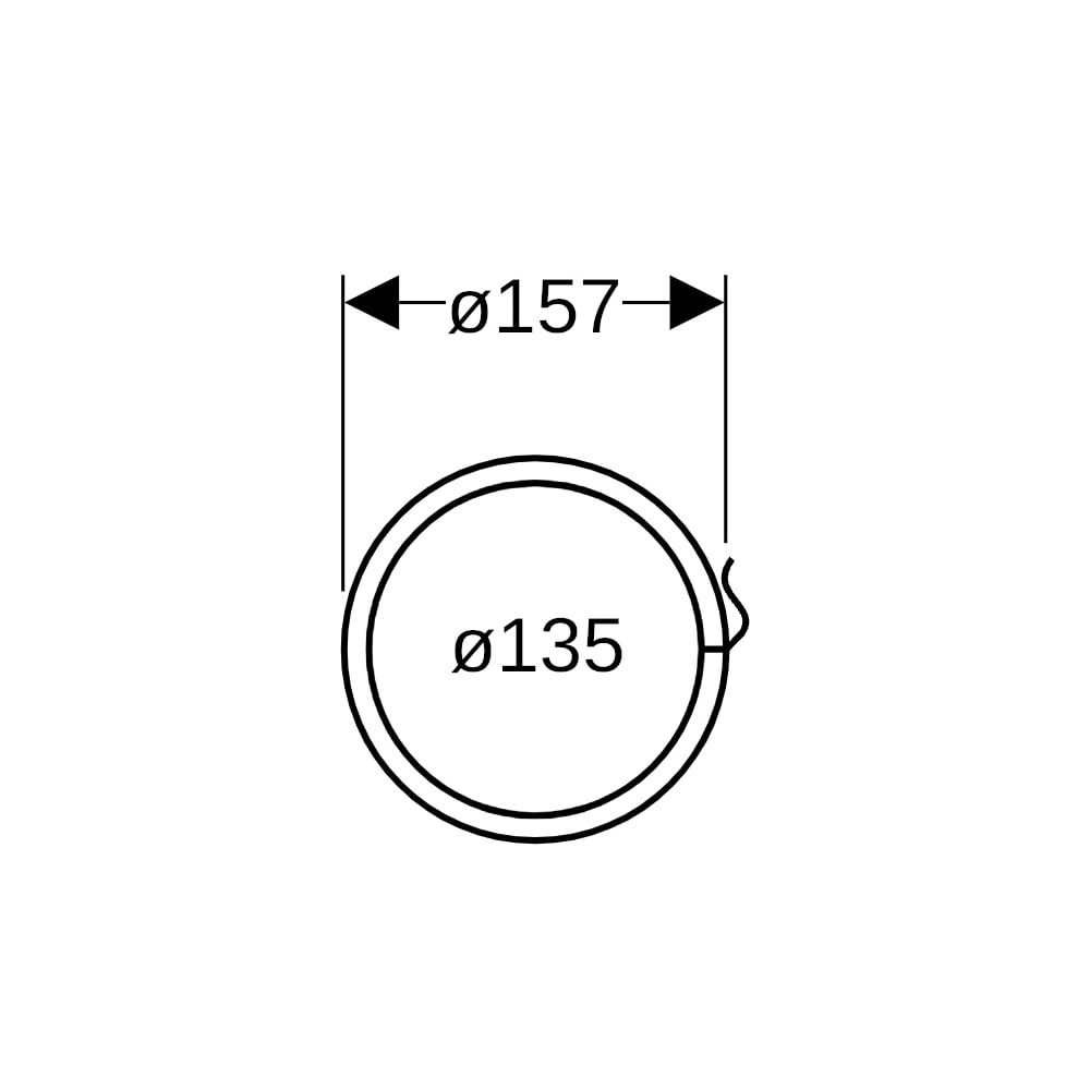 Geberit Typ Quattro Brandschutzbandage Außendurchmesser 135mm... GEBERIT-312008002 4025416101000 (Abb. 6)