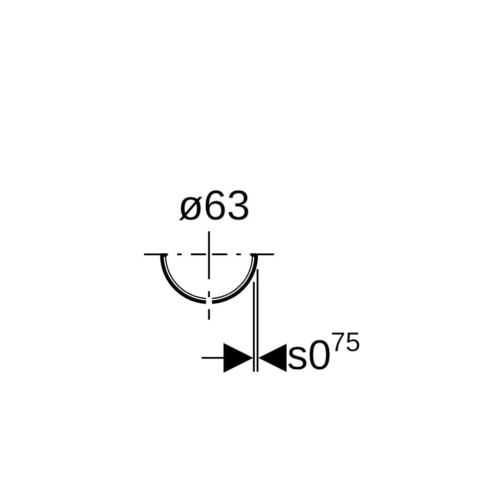Geberit Tragschale verzinkt, lackiert DN 60... GEBERIT-364850001 4025416241652 (Abb. 7)