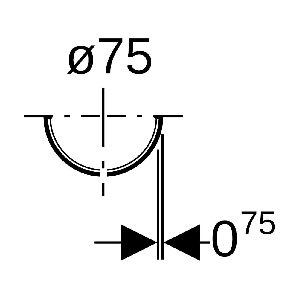 Geberit Tragschale verzinkt, lackiert DN 70... GEBERIT-365850001 4025416129011 (Abb. 9)