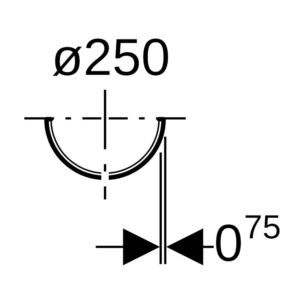 Geberit Tragschale verzinkt, lackiert DN 250... GEBERIT-371850001 4025416036425 (Abb. 9)