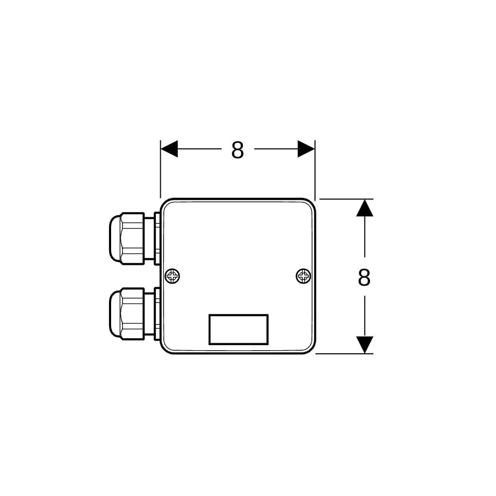 Geberit Kombinationsanschlussdose für WC-Keramiken... GEBERIT-244120001 4025416225119 (Abb. 8)