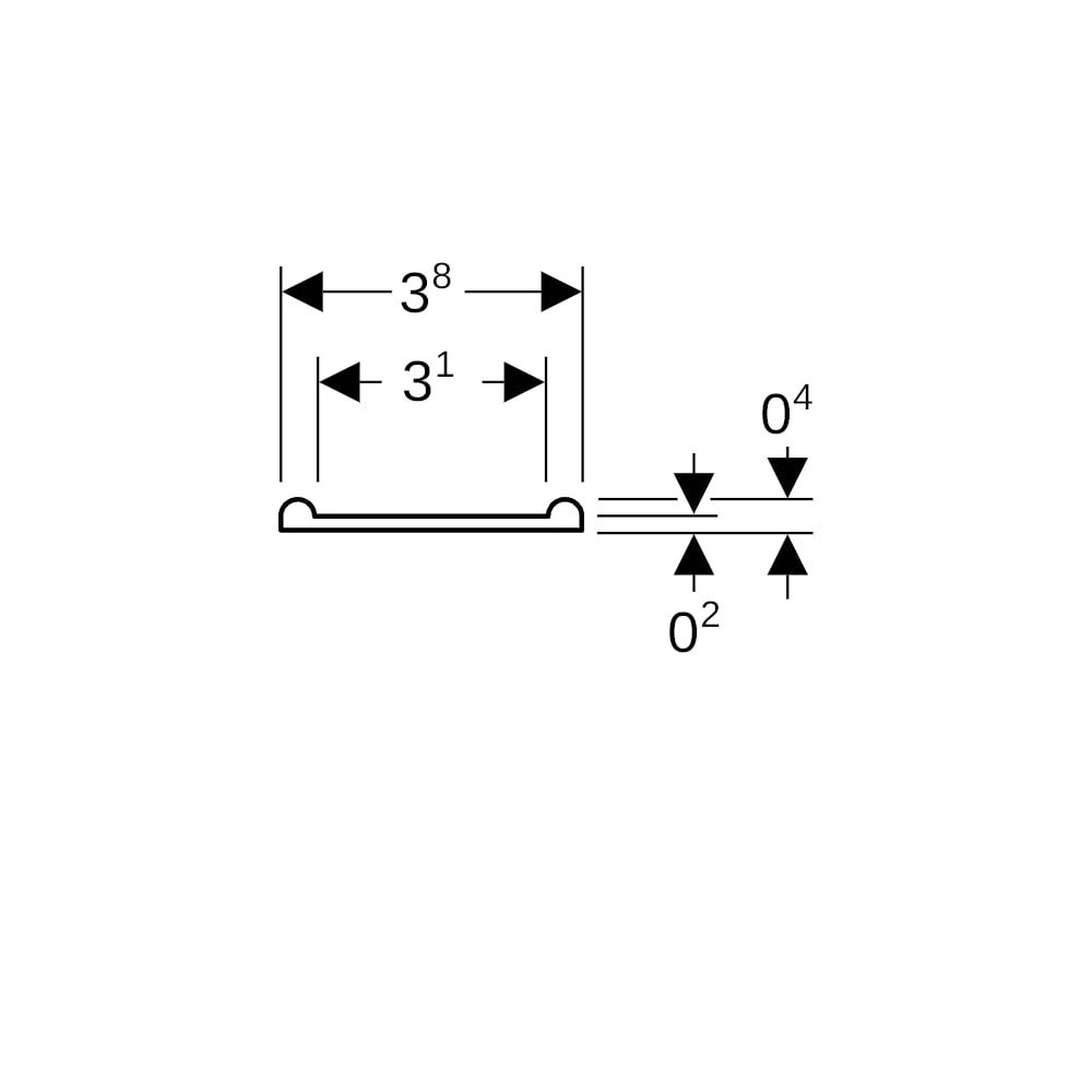 Geberit Einlegeband für Rohrschellen Außendurchmesser 40-160mm... GEBERIT-362846001 4025416023982 (Abb. 7)