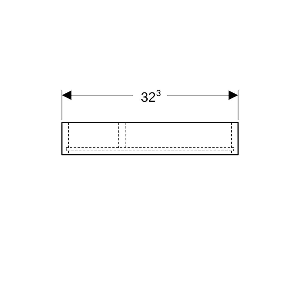 Geberit Schubladeneinsatz T-Unterteilung, für obere Schublade, 32,3x5,9x15cm, Lava/M... GEBERIT-500678001 4025416224921 (Abb. 8)