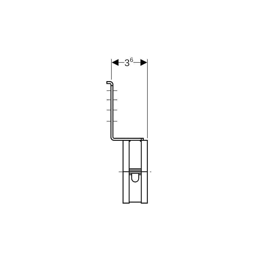 Geberit Ablaufrohrschelle für Montageplatten 1,0215, di 50–56mm... GEBERIT-601741001 4025416144335 (Abb. 7)
