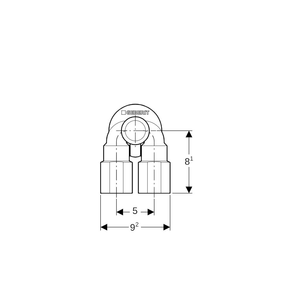 Geberit Schalldämmset für Doppelanschlusswinkel 90 Grad EPDM... GEBERIT-601805001 4025416167280 (Abb. 7)