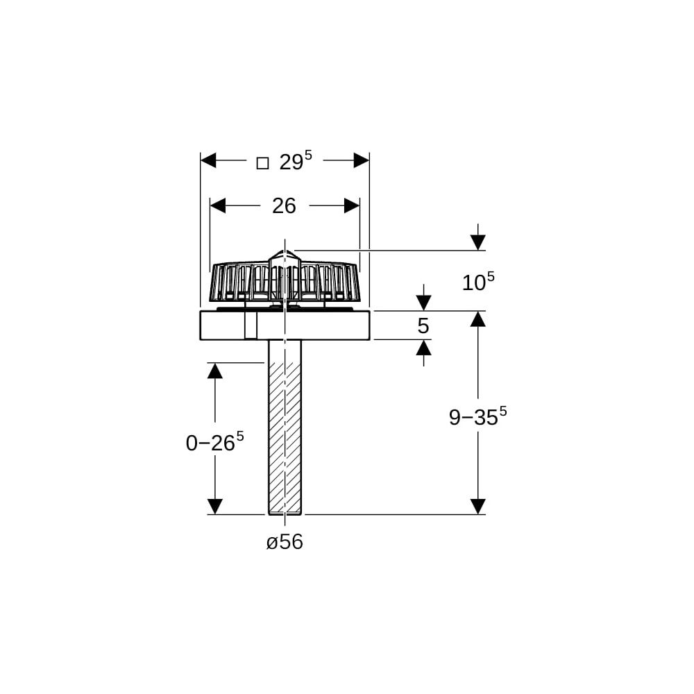 Geberit Pluvia Dachwassereinlauf Maximale Ablaufleistung 12l/s... GEBERIT-359107001 4025410162915 (Abb. 5)