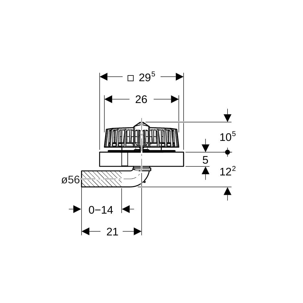 Geberit Pluvia Dachwassereinlauf Maximale Ablaufleistung 9l/s... GEBERIT-359118001 4025410163028 (Abb. 5)