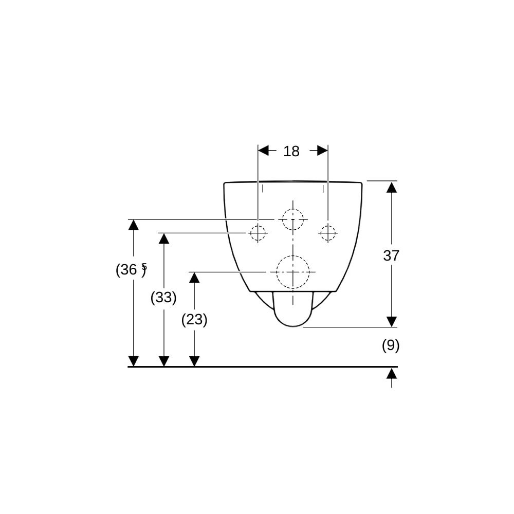 Geberit Renova Comfort Wand-WC Tiefspüler, erhöht, geschlossene Form, Rimfree Tiefe ... GEBERIT-500694018 4025410598950 (Abb. 8)