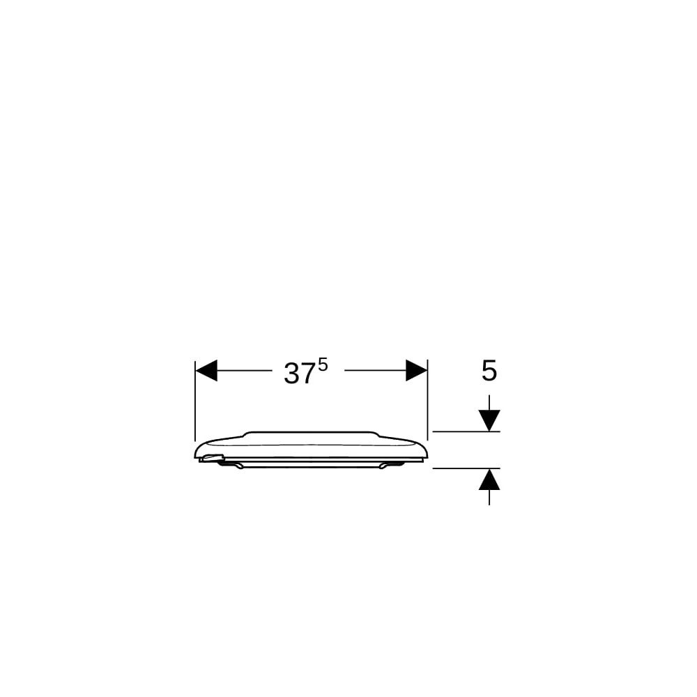 Geberit Renova Comfort WC-Sitz barrierefrei, antibakteriell, Befestigung von oben oh... GEBERIT-500679011 4025416224488 (Abb. 8)