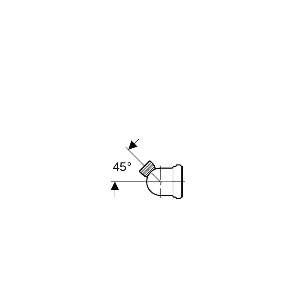 Geberit Anschlussbogen 90 Grad mit Zusatzanschluss rechts Außendurchmesser 110mm, Al... GEBERIT-152615111 4025416019374 (Abb. 6)