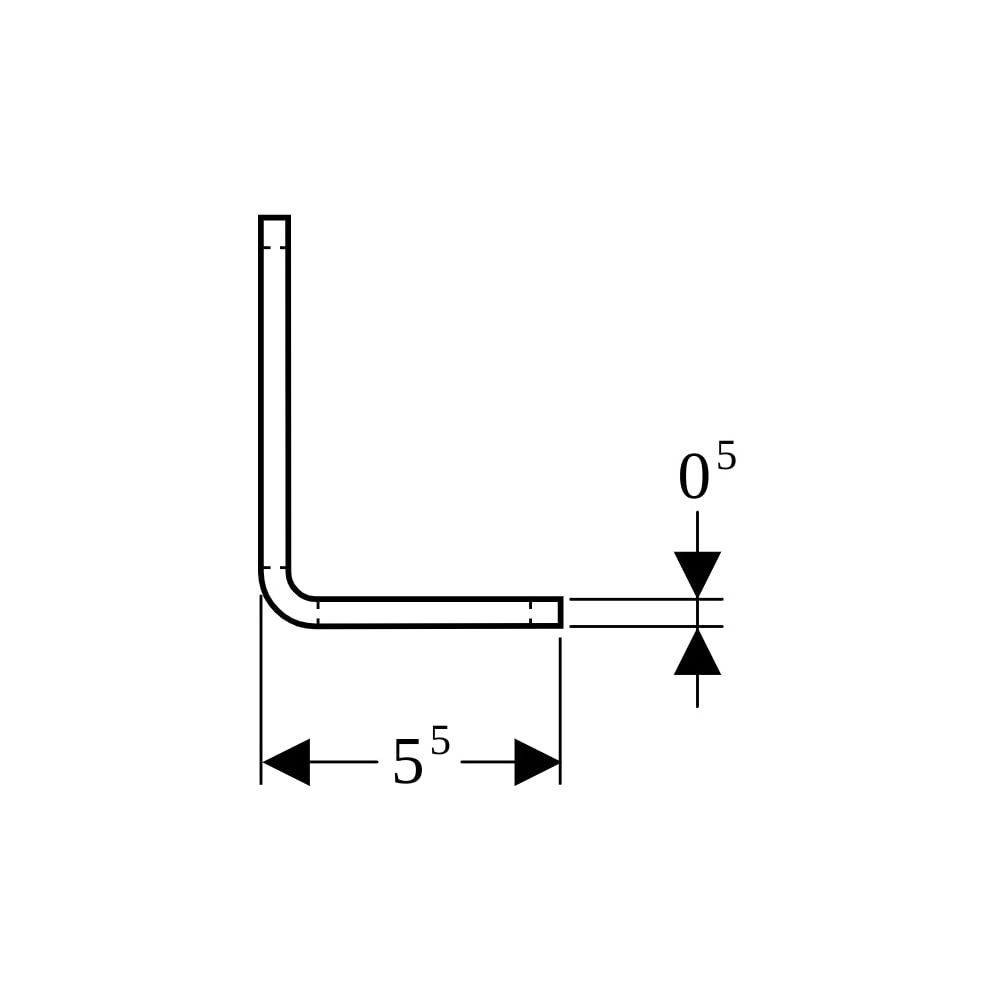 Geberit GIS Montagewinkel 7,5x5,5cm, 461002001... GEBERIT-461002001 4025416000532 (Abb. 7)