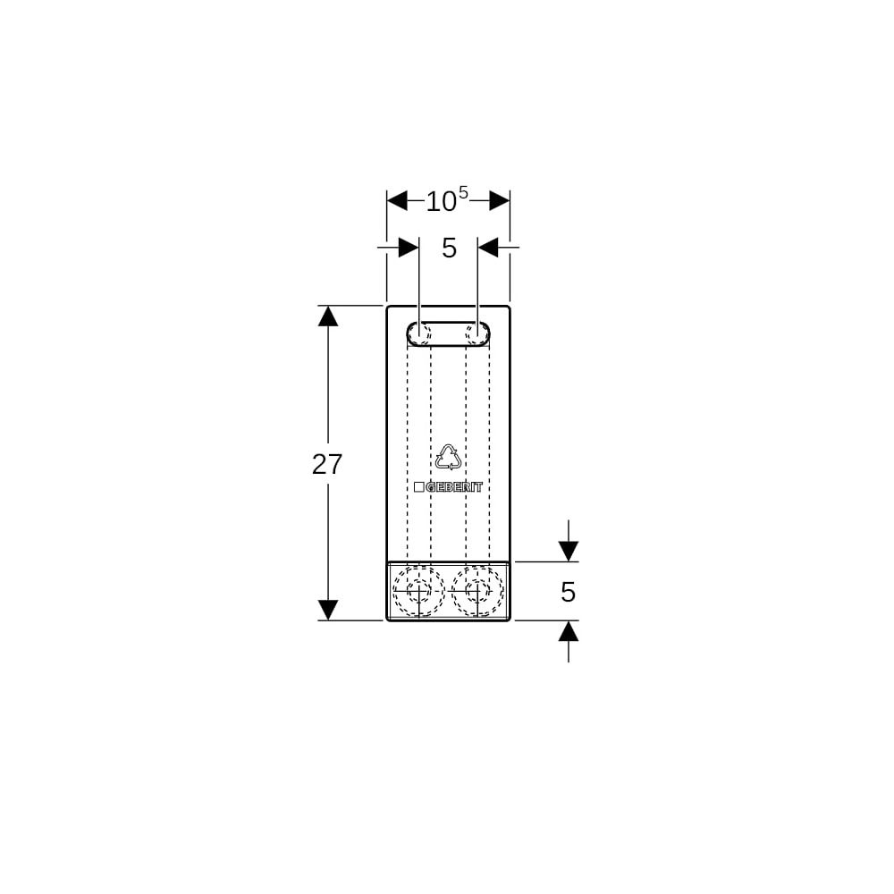 Geberit Mepla Anschlussbox Typ C PE-RT II, Al, PE-RT II, d 16mm, AD 5cm... GEBERIT-611260001 4025416323266 (Abb. 7)