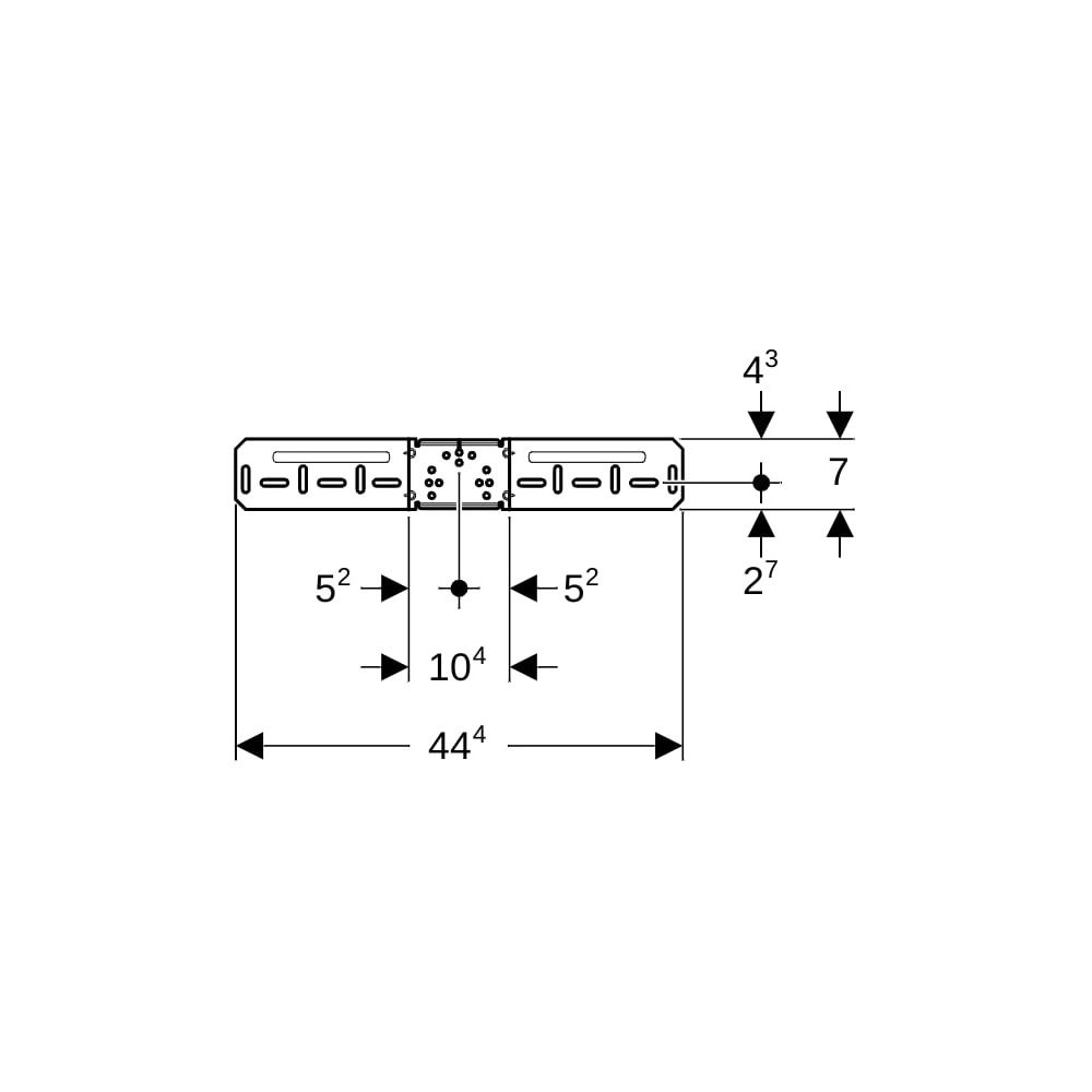 Geberit Montageplatte abgesetzt, einfach... GEBERIT-650733002 4025416210832 (Abb. 6)