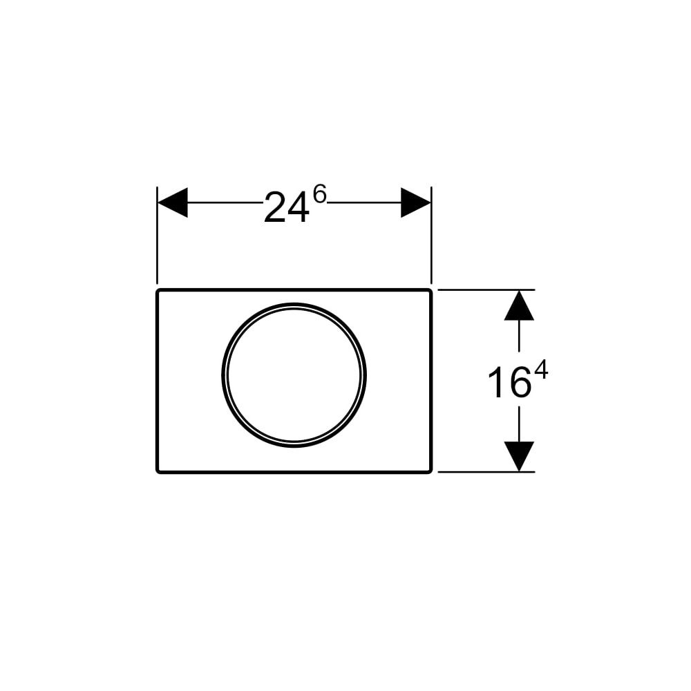 Geberit Sigma 10 Drückerplatte, für Spül-Stopp-Spülung Mattweiß lackiert, easy-to-cl... GEBERIT-115758JT5 4025410635549 (Abb. 7)