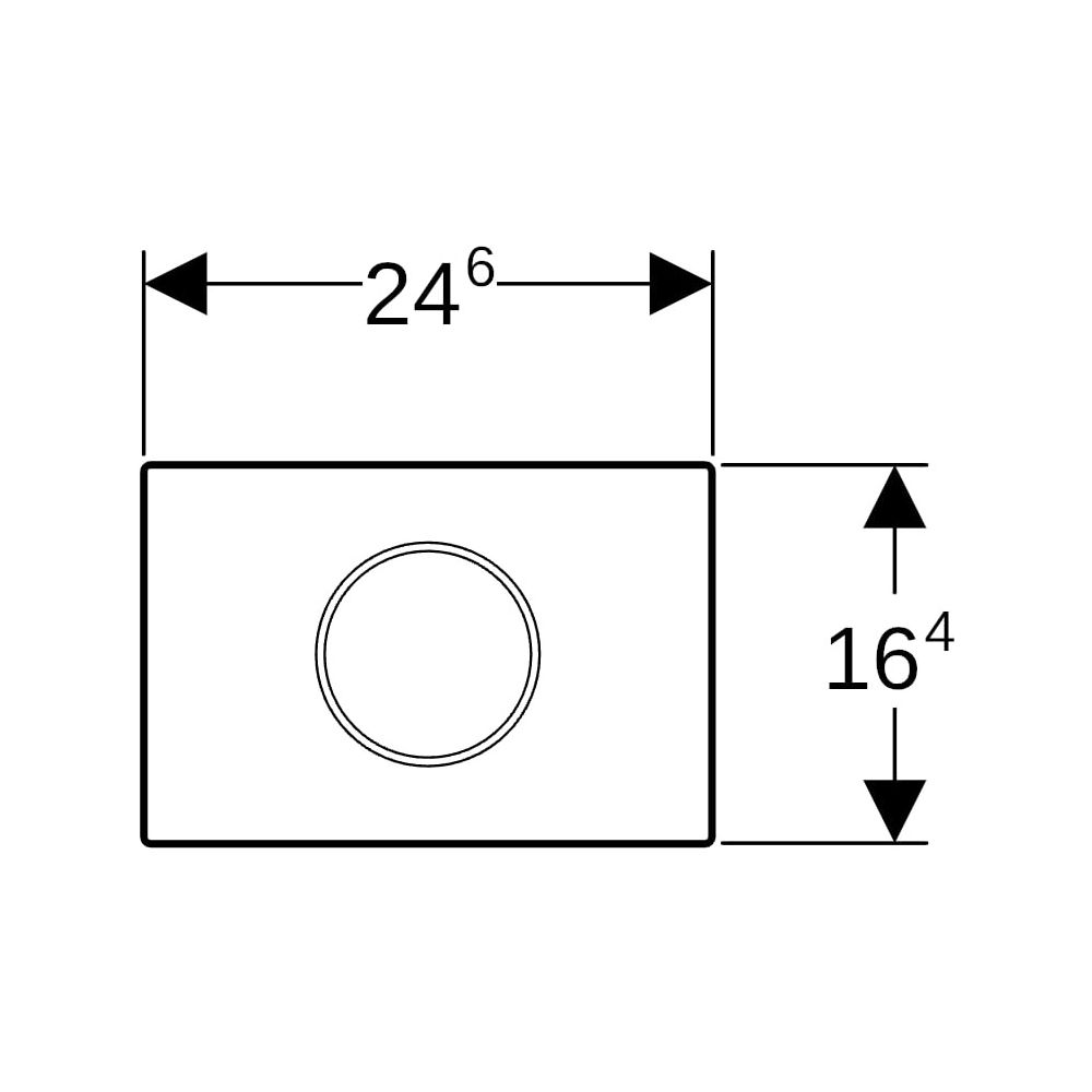 Geberit Sigma10 WC-Steuerung elektronisch Netz, 2-Mengen-Auslösung, Weiß, Hochglanz ... GEBERIT-115907KJ6 4025410531971 (Abb. 8)