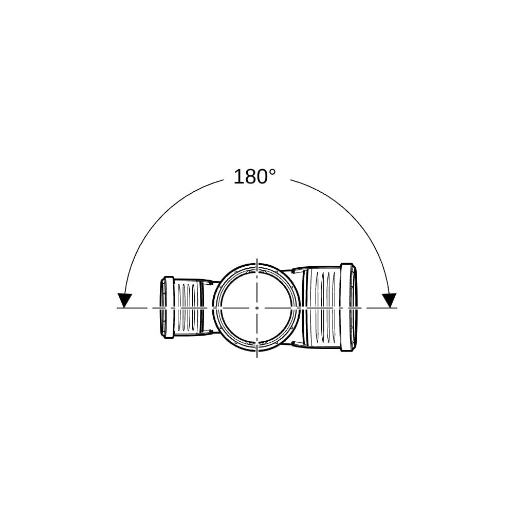 Geberit Silent-PP Bogenabzweig 87,5 Grad zweifach d 110mm, d1 110mm, d2 75mm... GEBERIT-390567141 4025416937586 (Abb. 6)