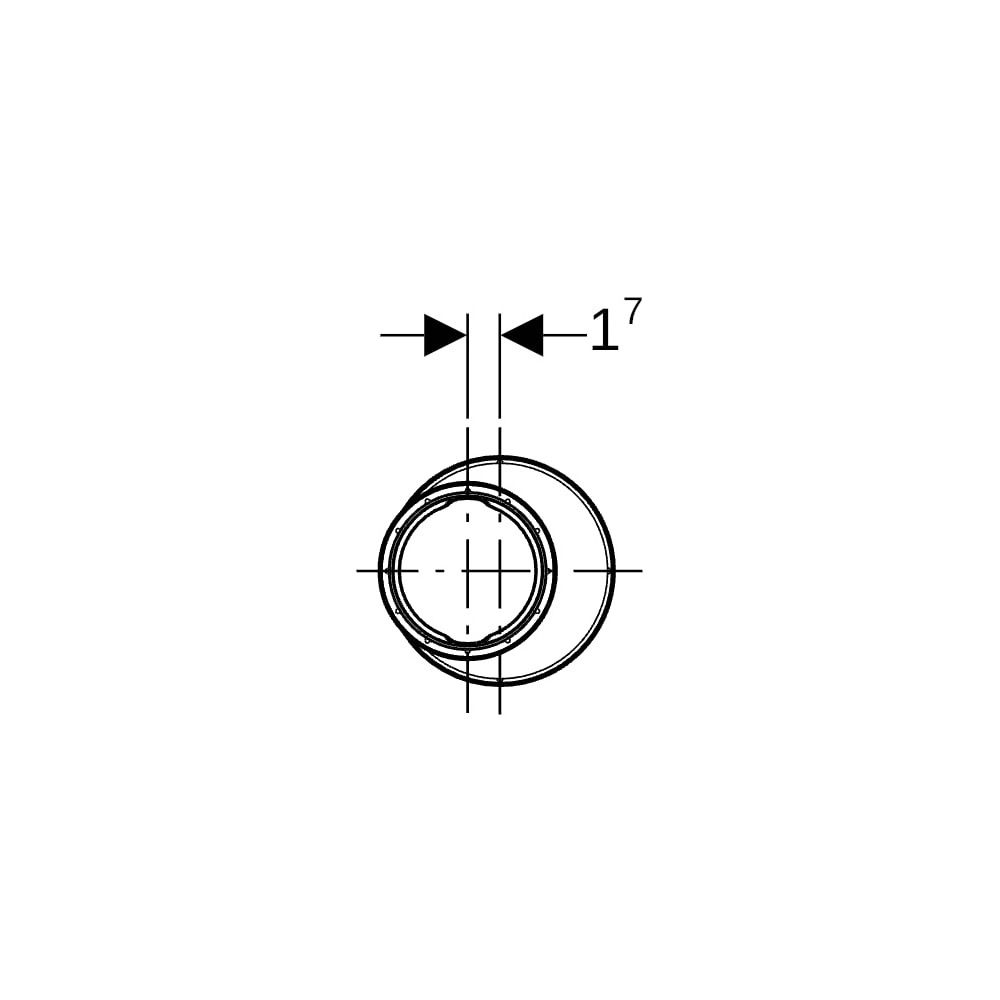 Geberit Silent-PP Reduktion exzentrisch Außendurchmesser 110mm, d1 75mm... GEBERIT-390573141 4025416937630 (Abb. 6)