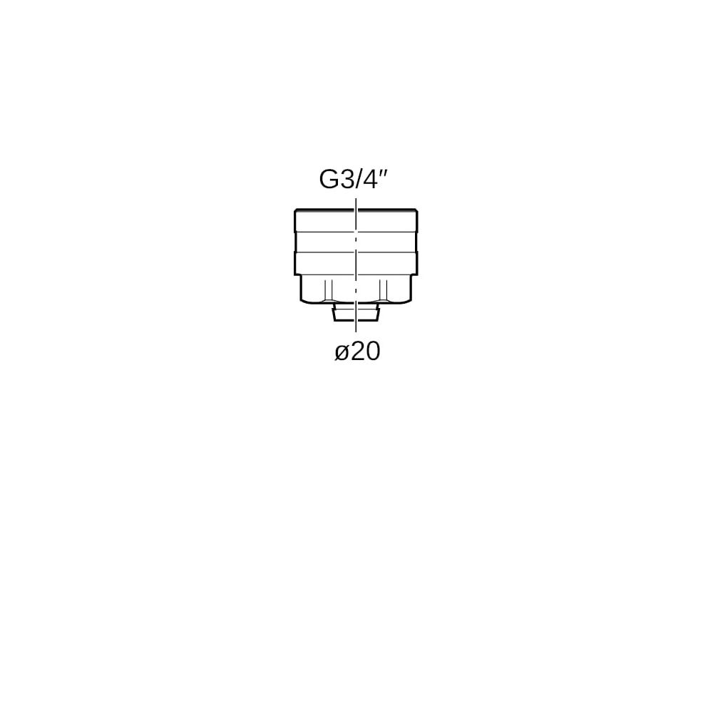 Geberit Anschlussverschraubung für Eurokonus CW617N, d 20mm, G 3/4″, vernickelt... GEBERIT-651534222 4025416190493 (Abb. 7)