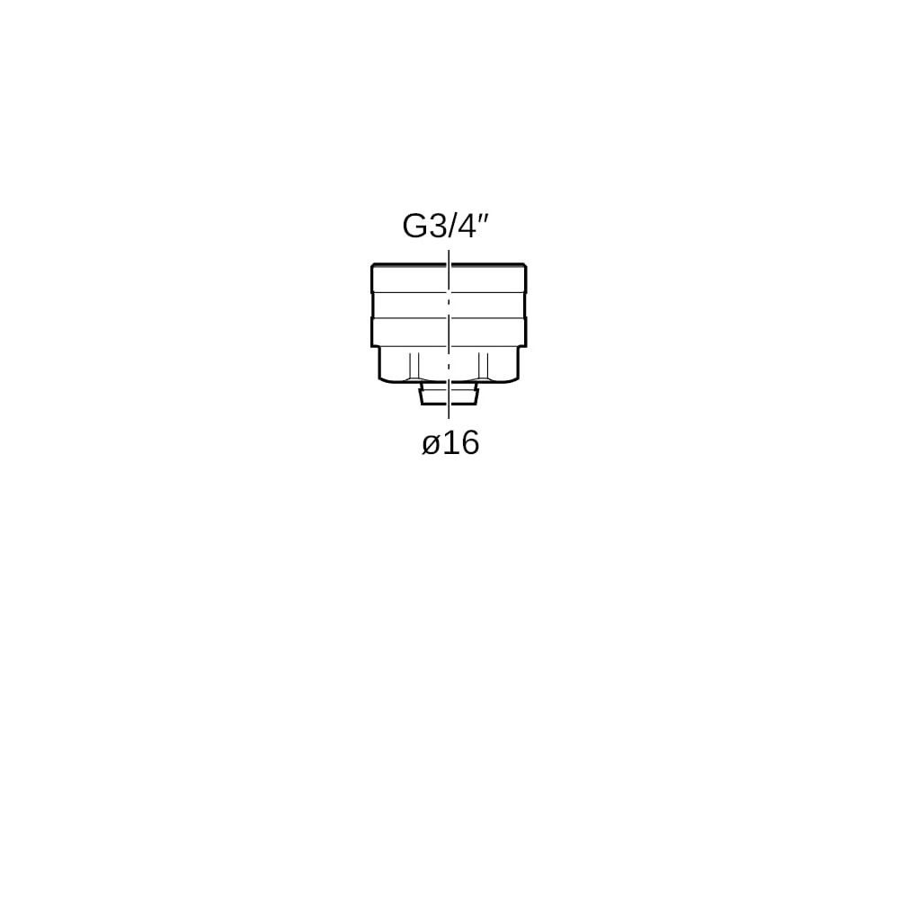 Geberit Mepla Anschlussverschraubung für Eurokonus CW617N, d 16mm, G 3/4″, vernickel... GEBERIT-641534222 4025416190417 (Abb. 7)