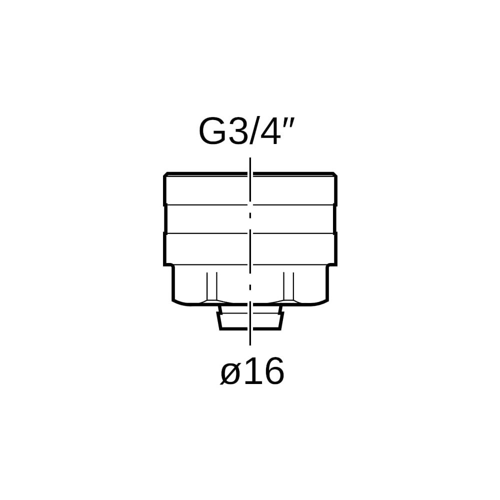 Geberit Mepla Anschlussverschraubung für Eurokonus CW617N, D 16mm, G 3/4", vernickel... GEBERIT-641534222 4025416190417 (Abb. 8)