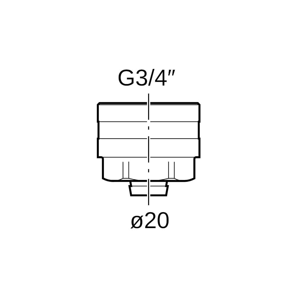 Geberit Mepla Anschlussverschraubung für Eurokonus CW617N, D 20mm, G 3/4", vernickel... GEBERIT-642534222 4025416190448 (Abb. 8)